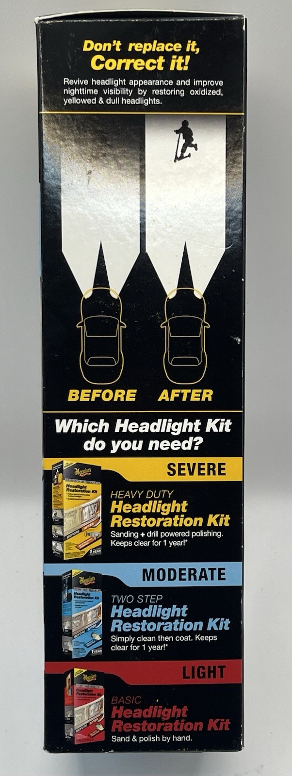 Two Step Headlight Restoration Kit, Headlight Cleaner Restores Clear Car Plas…