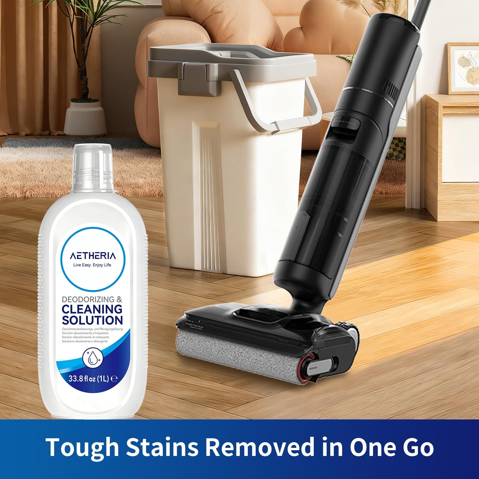 33.8 Fl Oz Floor Cleaning Solution With Tineco, Suitable With Robot Vacuums w…