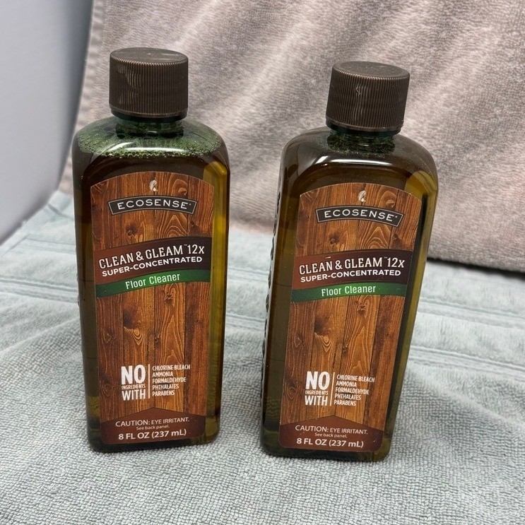 EcoSense Clean & Gleam 12x Super-Concentrated Floor Cleaner 8oz Melaleuca 2pk