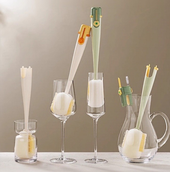 5-in-1 Bottle and Cup Cleaning Brush Set Lid Straw Cleaner Kitchen Tool Pack 2