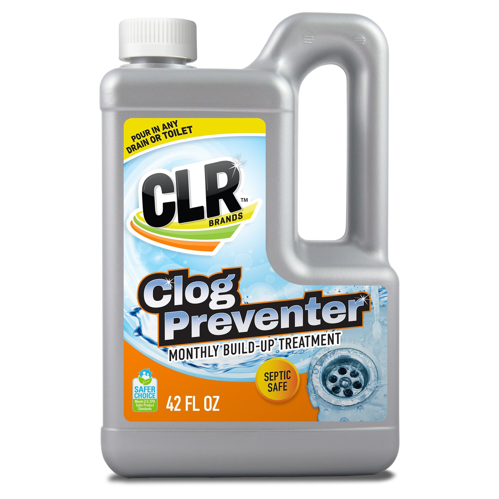 CLR Clear Pipes & Drains Clog Remover and Cleaner, For Shower, Sink, Toilet,…