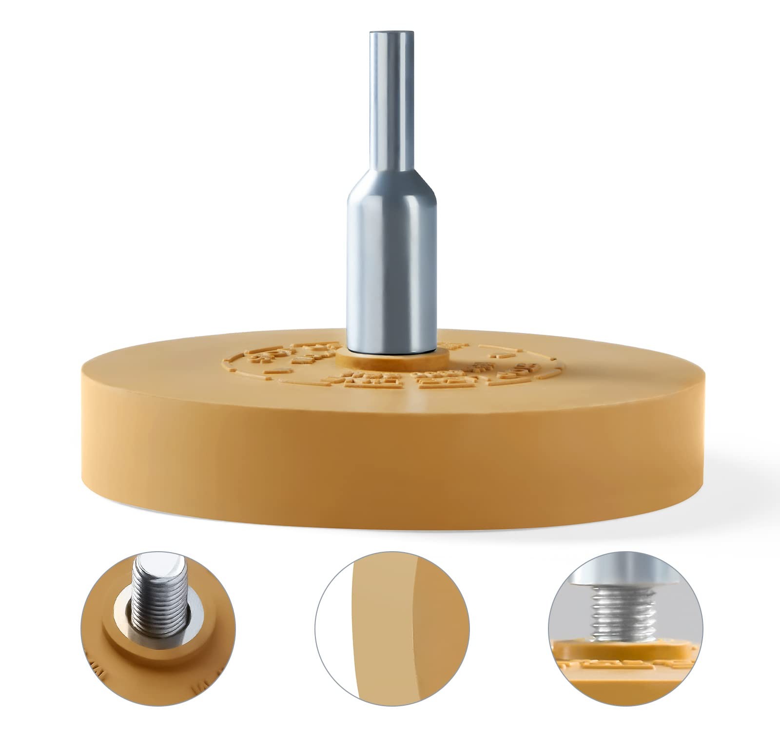 Rubber Eraser Wheel 2 Pack Drill Adapter Decal Remover For Car Vinyl Sticker Pin