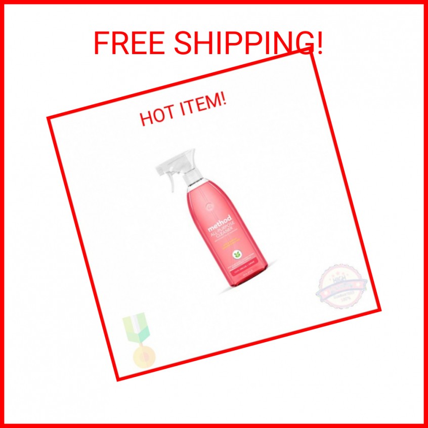 Method All-Purpose Cleaner, Pink Grapefruit, Perfect for Most Counters, Tiles, S