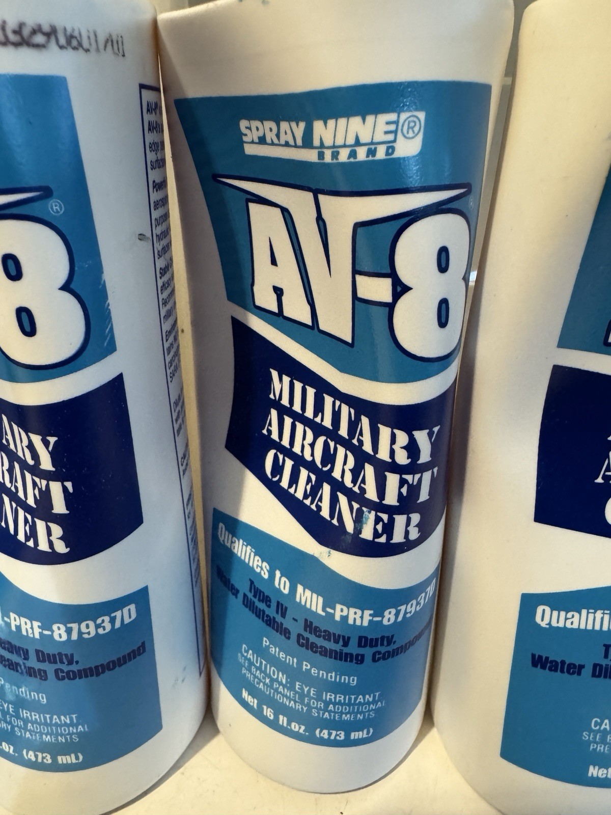 Six Bottles Of AV-8 Aircraft Cleaner, 16 Oz. Type IV Impossible To Find
