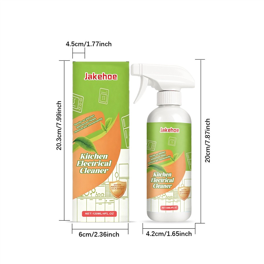 2PCS Natural Formula to Household Appliances, Kitchen Appliance Cleaner Spray