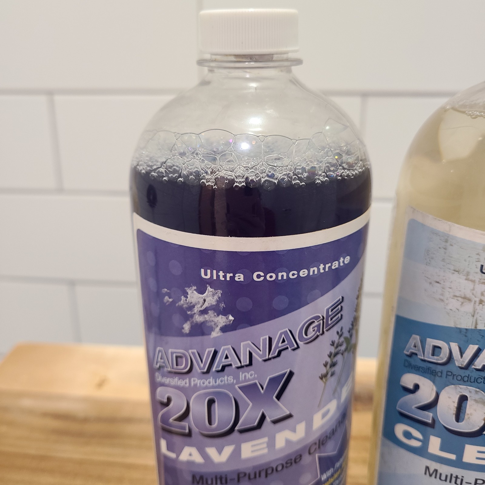 ADVANAGE 20X Multi-Purpose Cleaner Clear & Lavender 2 Pack 32oz Concentrate NEW