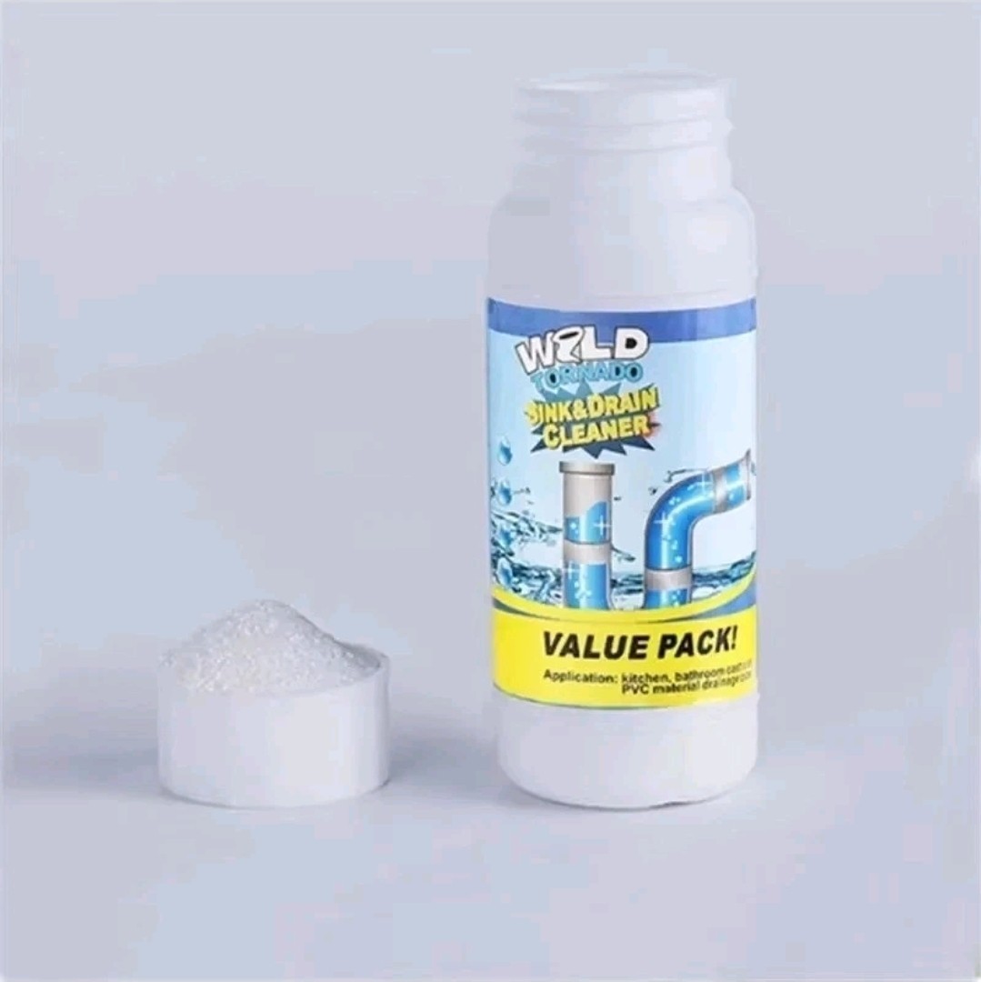 Wild Tornado Powerful Sink & Drain Cleaner Powder, Quick Foaming, Super Clean