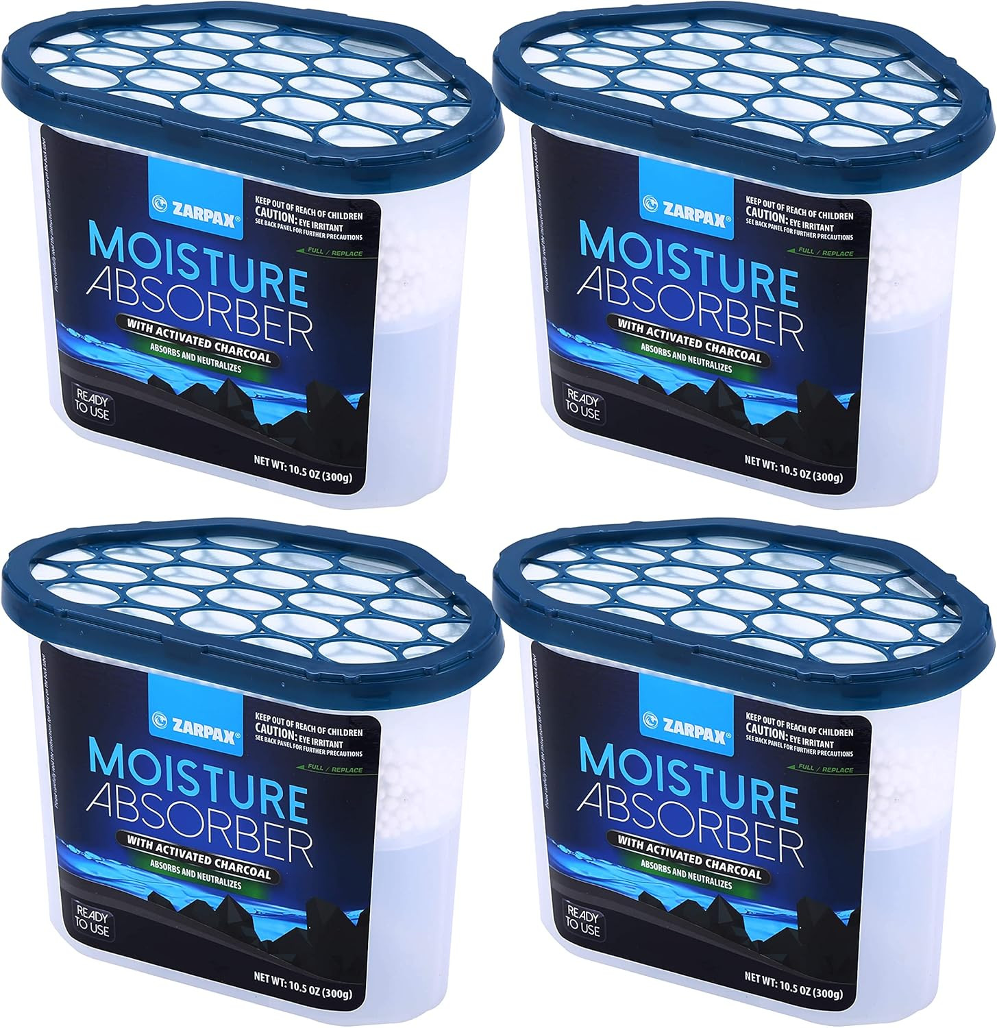 ZARPAX Moisture Absorber Activated Charcoal 10.5 Oz/300G | Removes Moisture, Dam