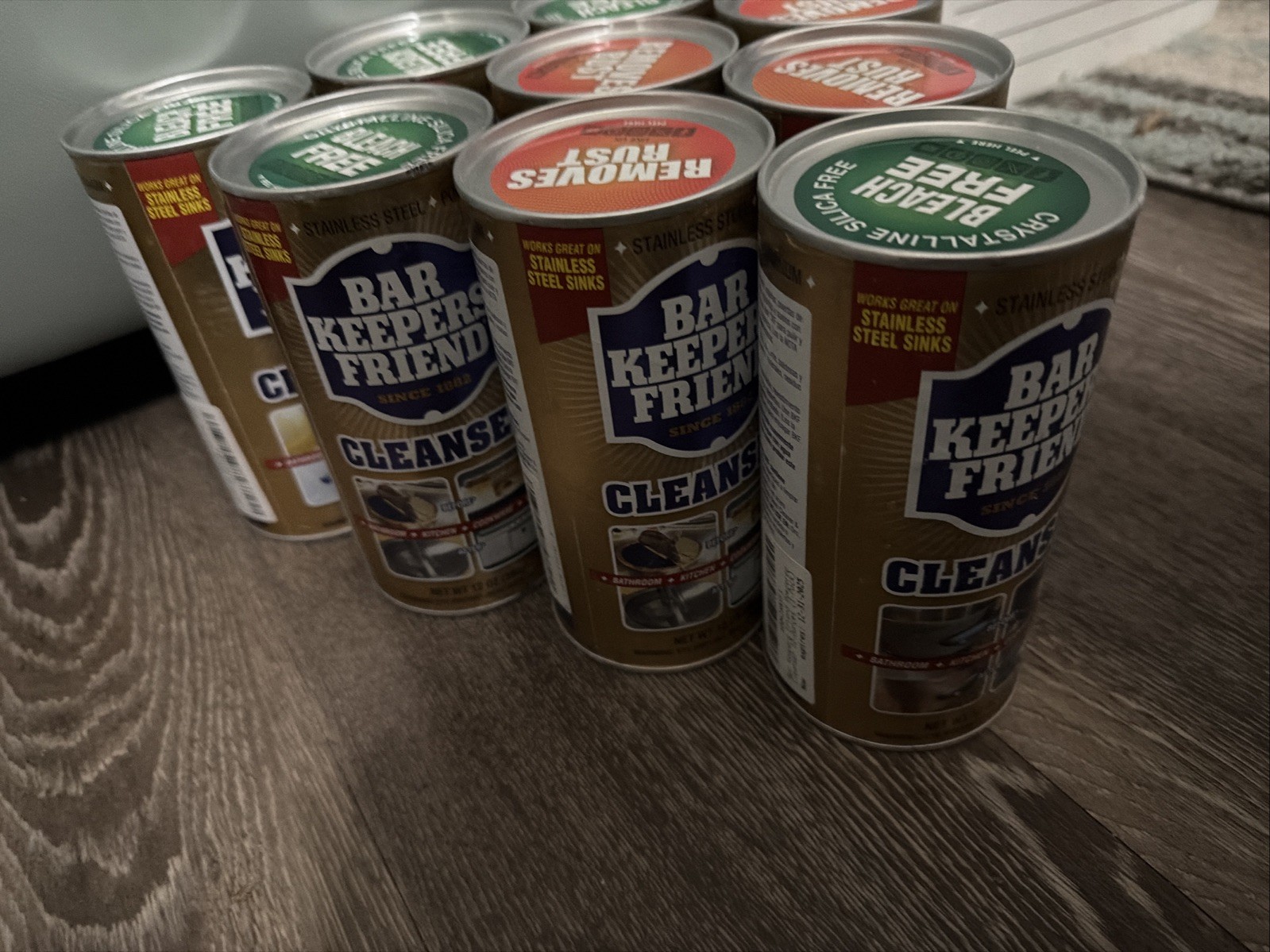 Bar Keepers Friend 11514 Powder Cleanser, Non-Aerosol Can, 12Oz, None, 10Pk
