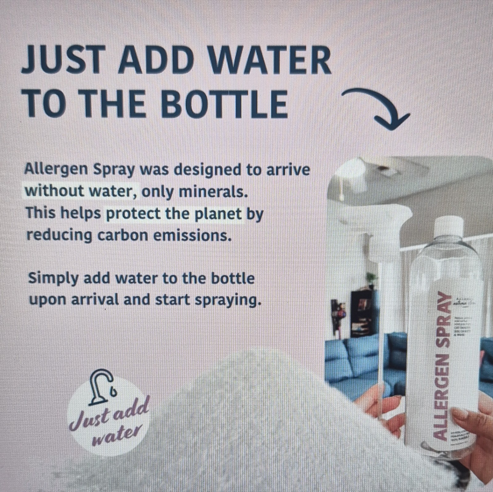 Allergy Asthma Clean Allergen Spray Hypoallergenic Fragrance Free 33.8