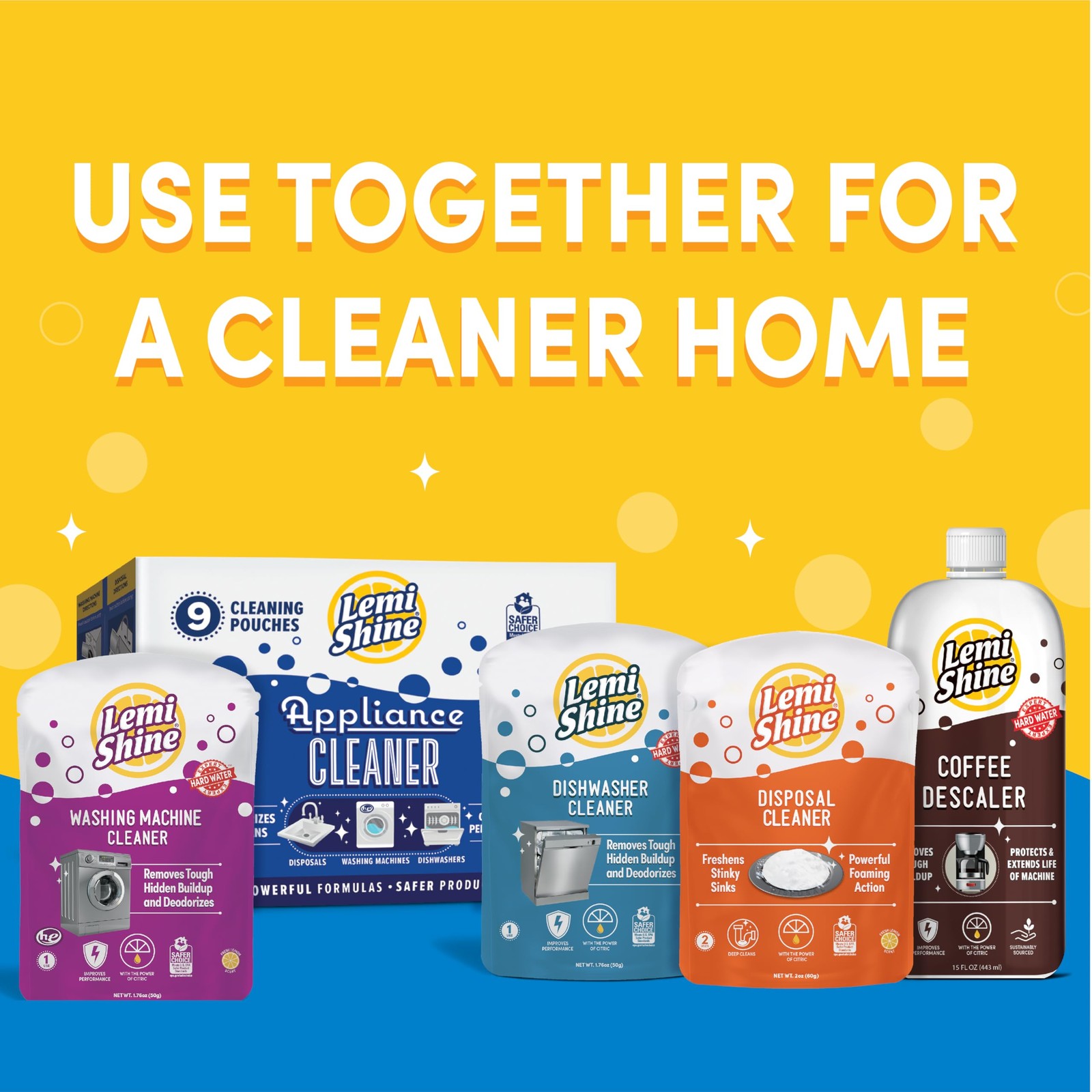 1 PC Washing Machine Cleaner Restore Performance Biodegradable Descaler Wash