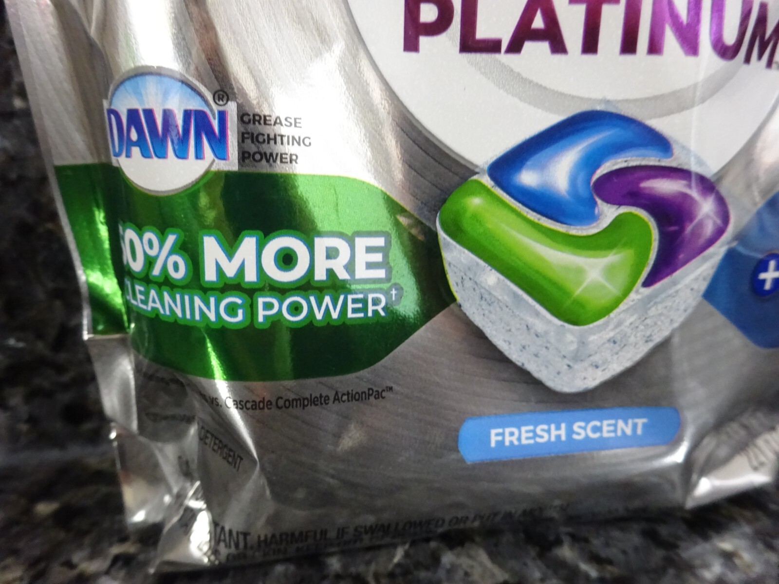 168 Cascade Platinum FRESH Scent Dishwasher Detergent Tabs (12 packs of 14 tabs)