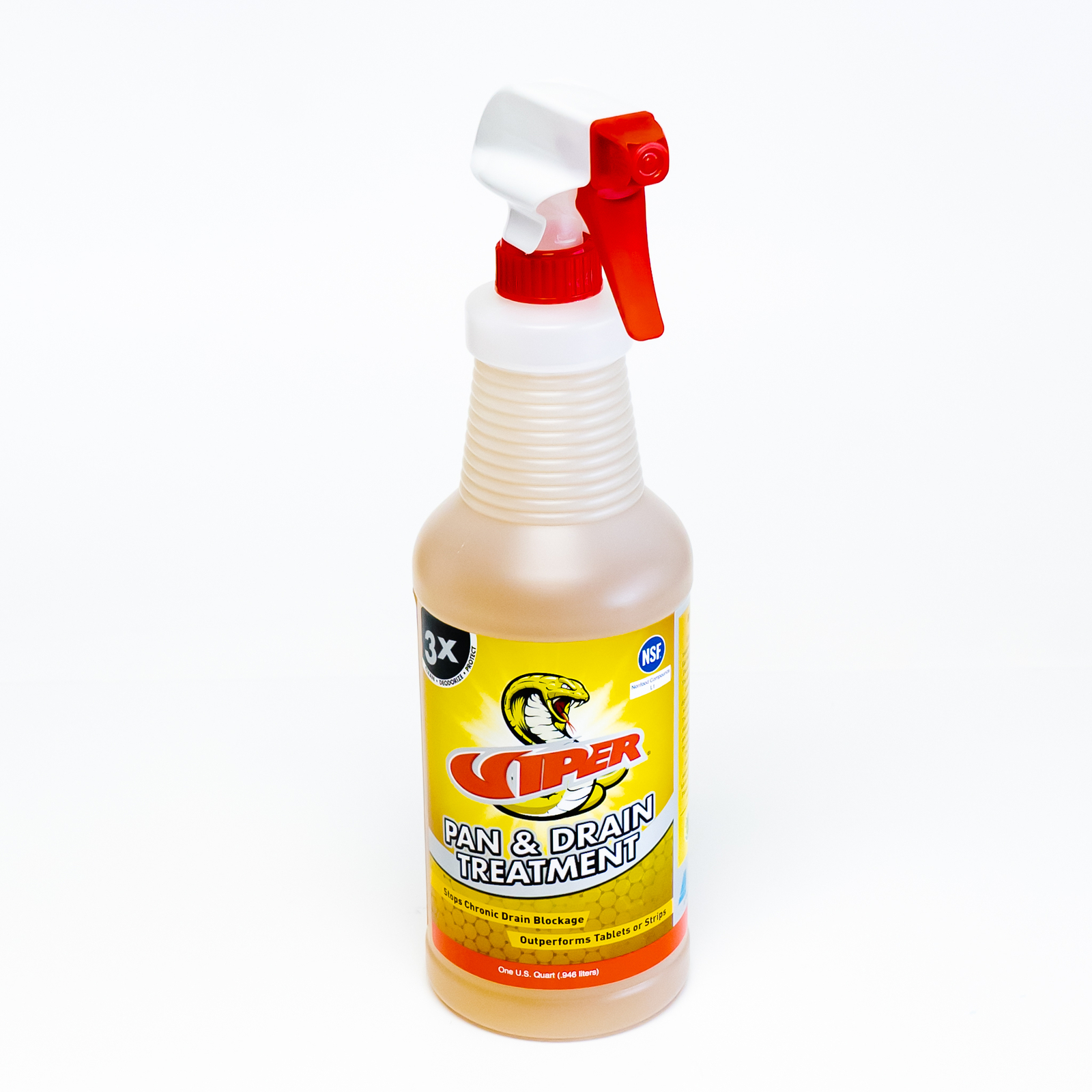 Viper AC Pan & Drain Treatment 1Qt 32 Oz Trigger Spray Cleans Deodorize Protect