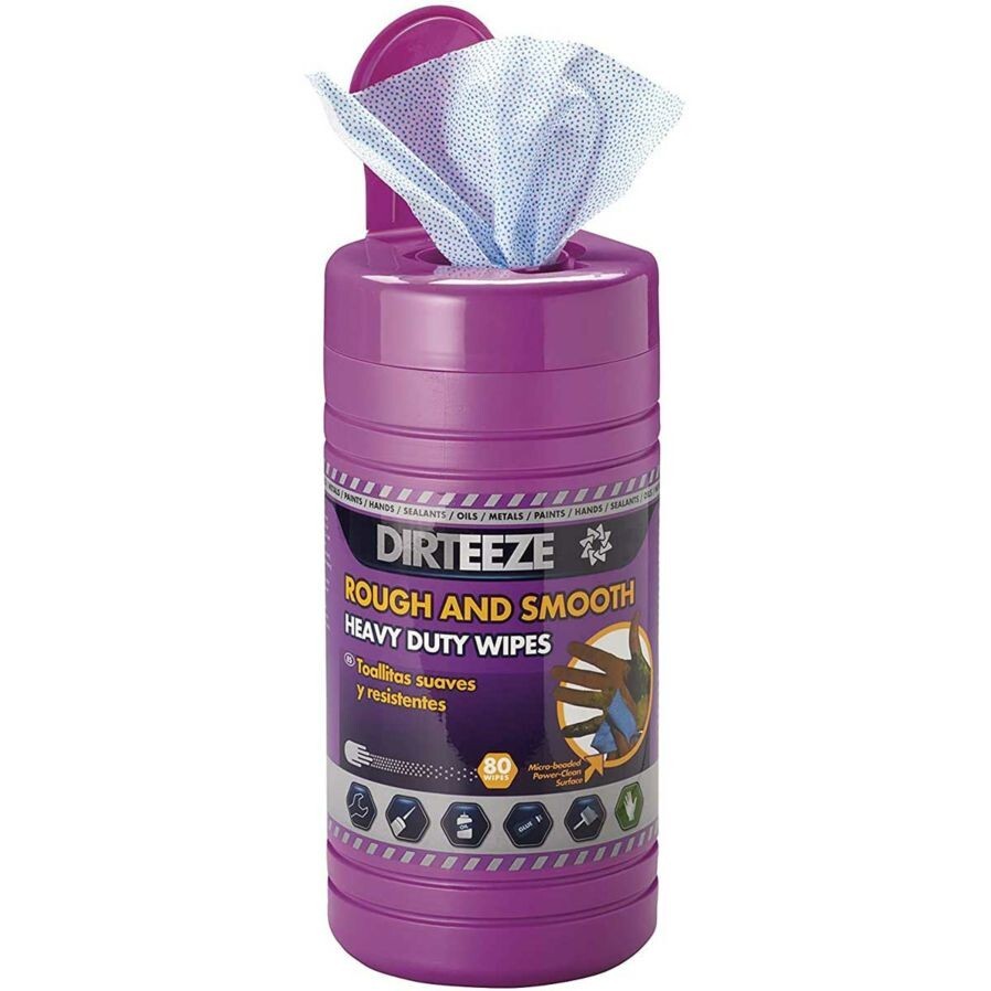 Case Of 6 Dirteeze Rough & Smooth Heavy Duty Wipes, New In Box
