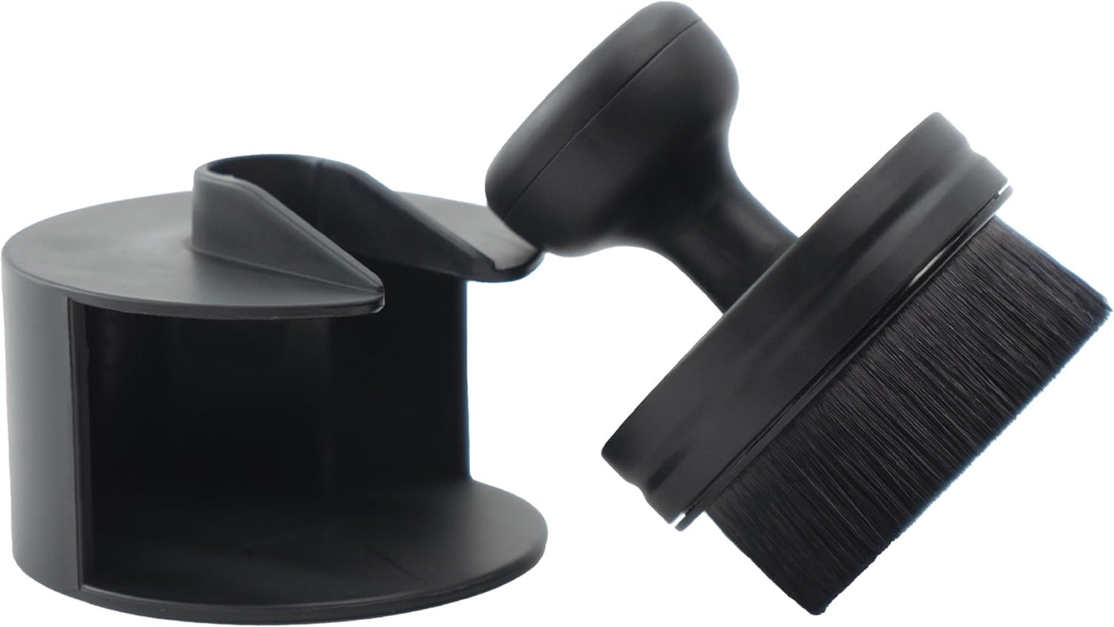 Tire Shine Applicator Brush Automotive Tire Dressing Brush with Storage Stand