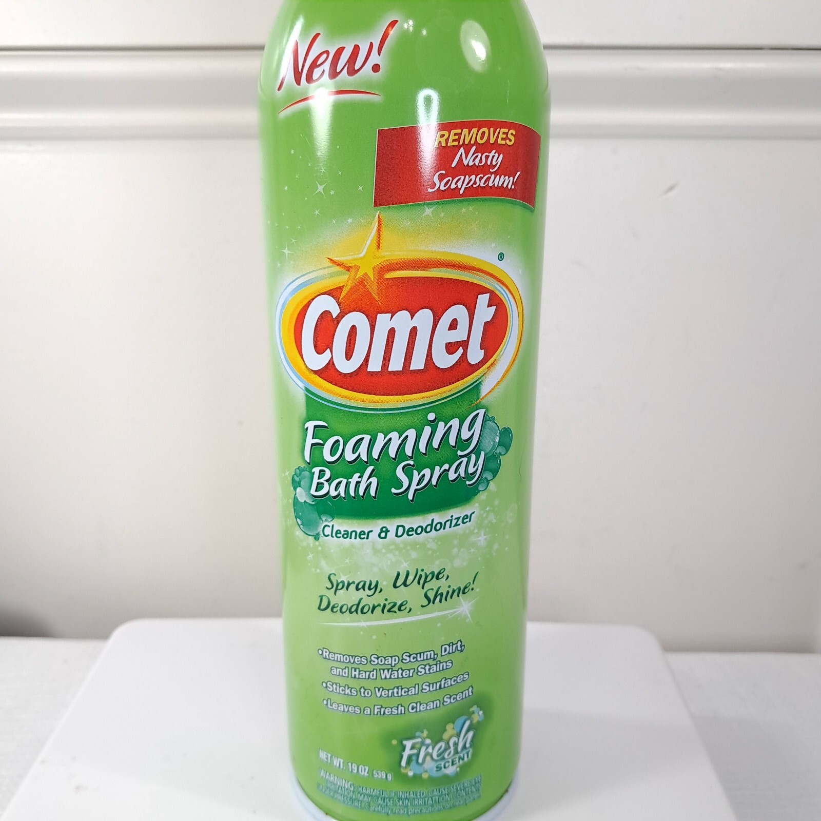 Comet Foaming Bath Spray Cleaner Fresh Scent 19 oz aerosol can foam bathroom