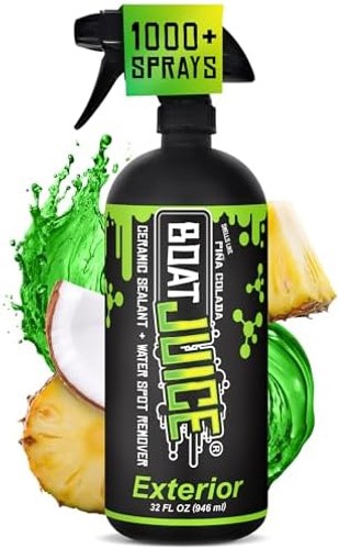Boat Juice 2in1 Exterior Boat Cleaner & Protectant Spray | Water Spot Remover…
