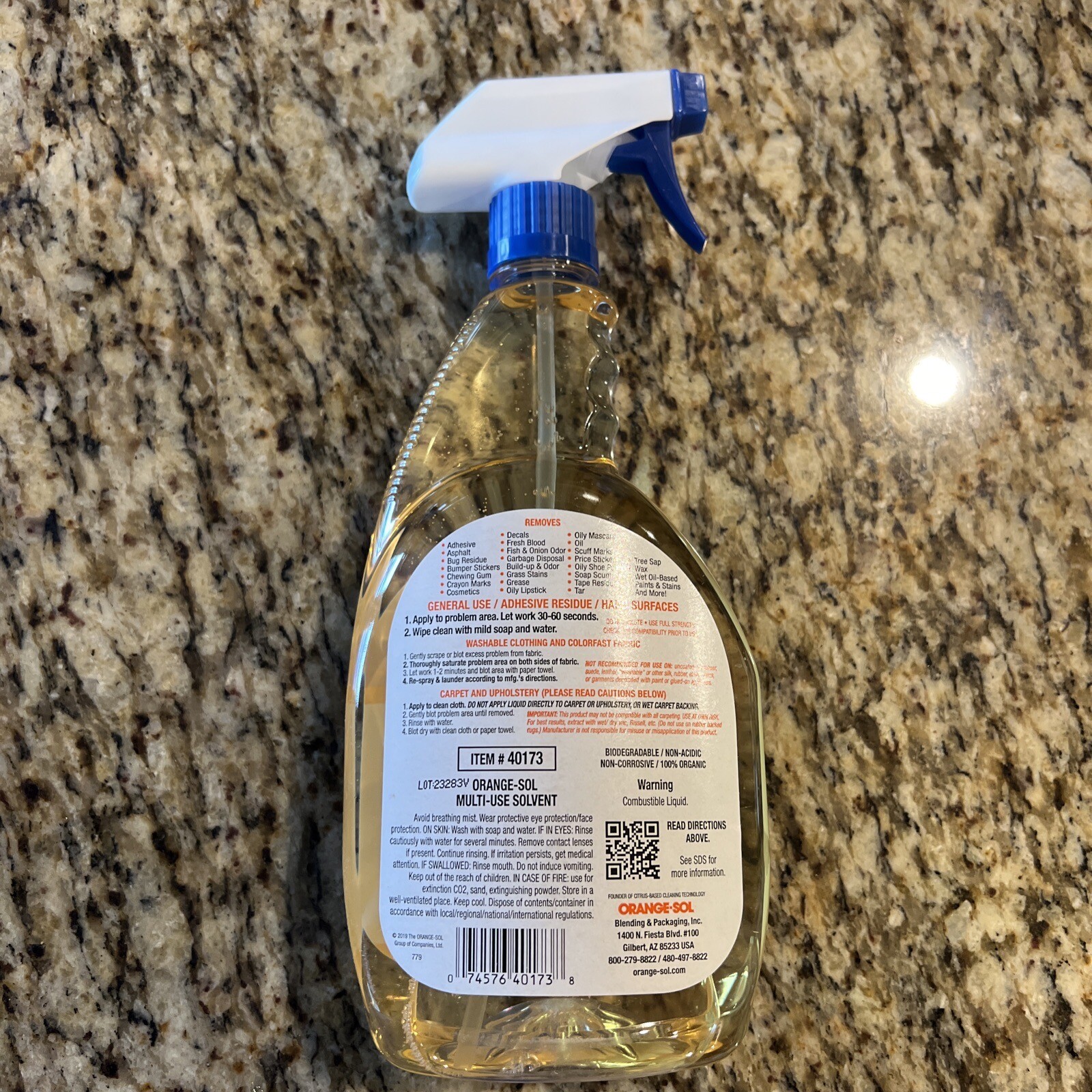 Orange-Sol De-Sovl-it Contractors Solvent 10131 32 OZ – NEW PRESENTATION!