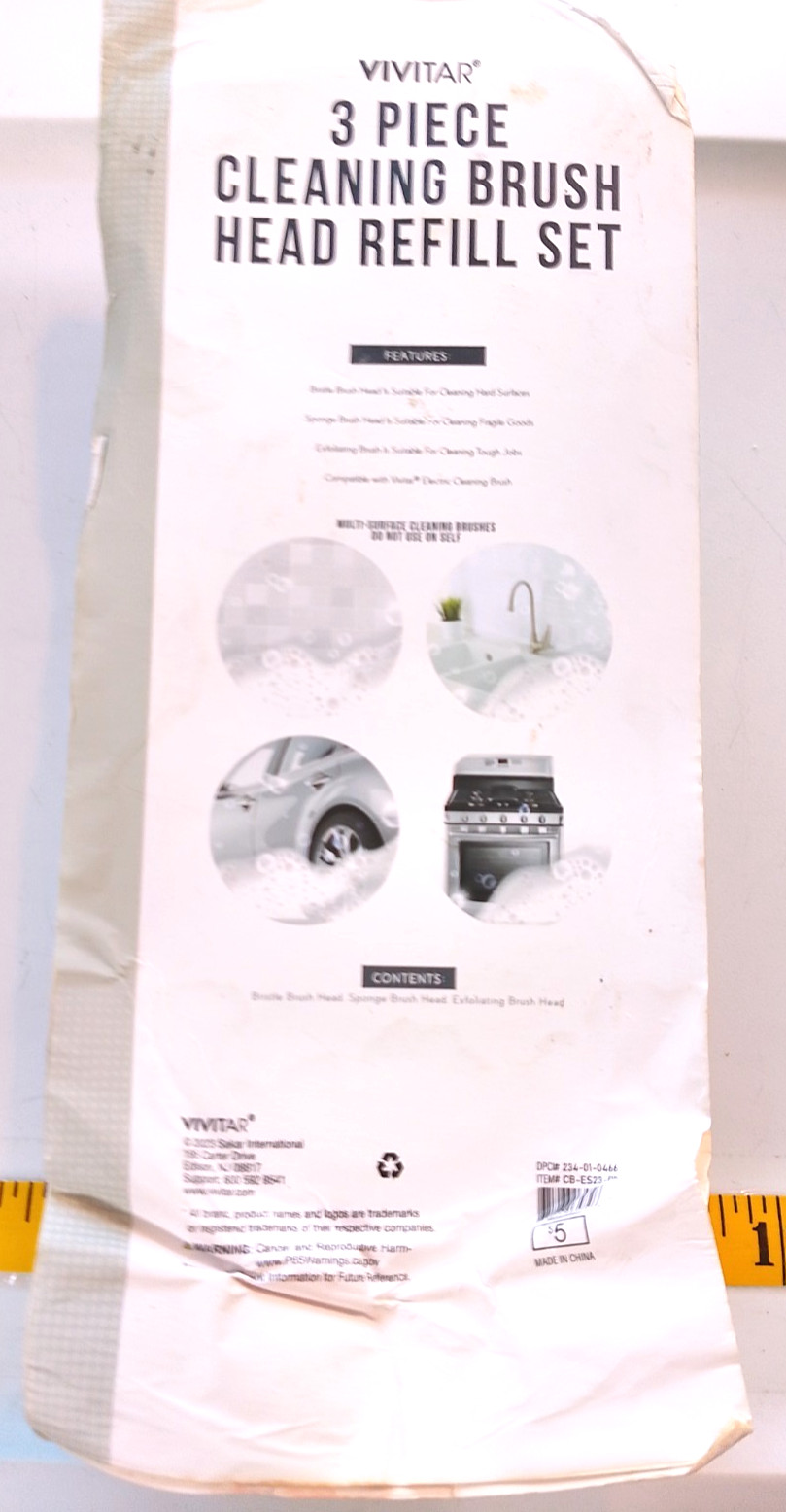Vivitar 3 Piece cleaning head refill set in original packaging