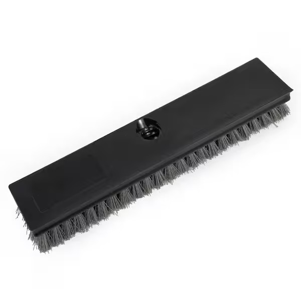 12″ Heavy Duty Deck Scrub Brush 50″ Handle Stiff Bristles Floor Patio Cleaner