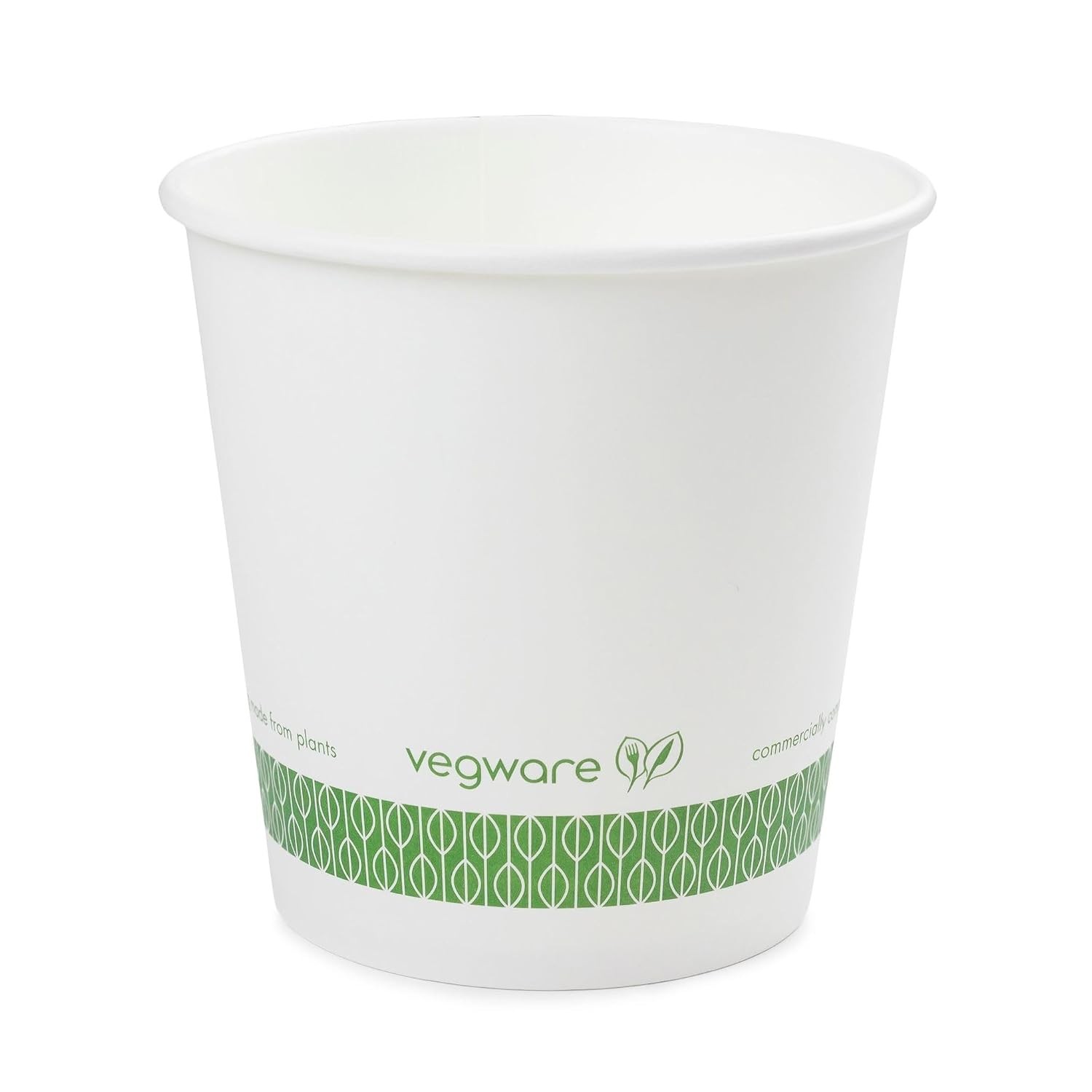 Vegware Compostable 24oz PLA Lined Paper Food Bowls, Case of 500, Disposable,