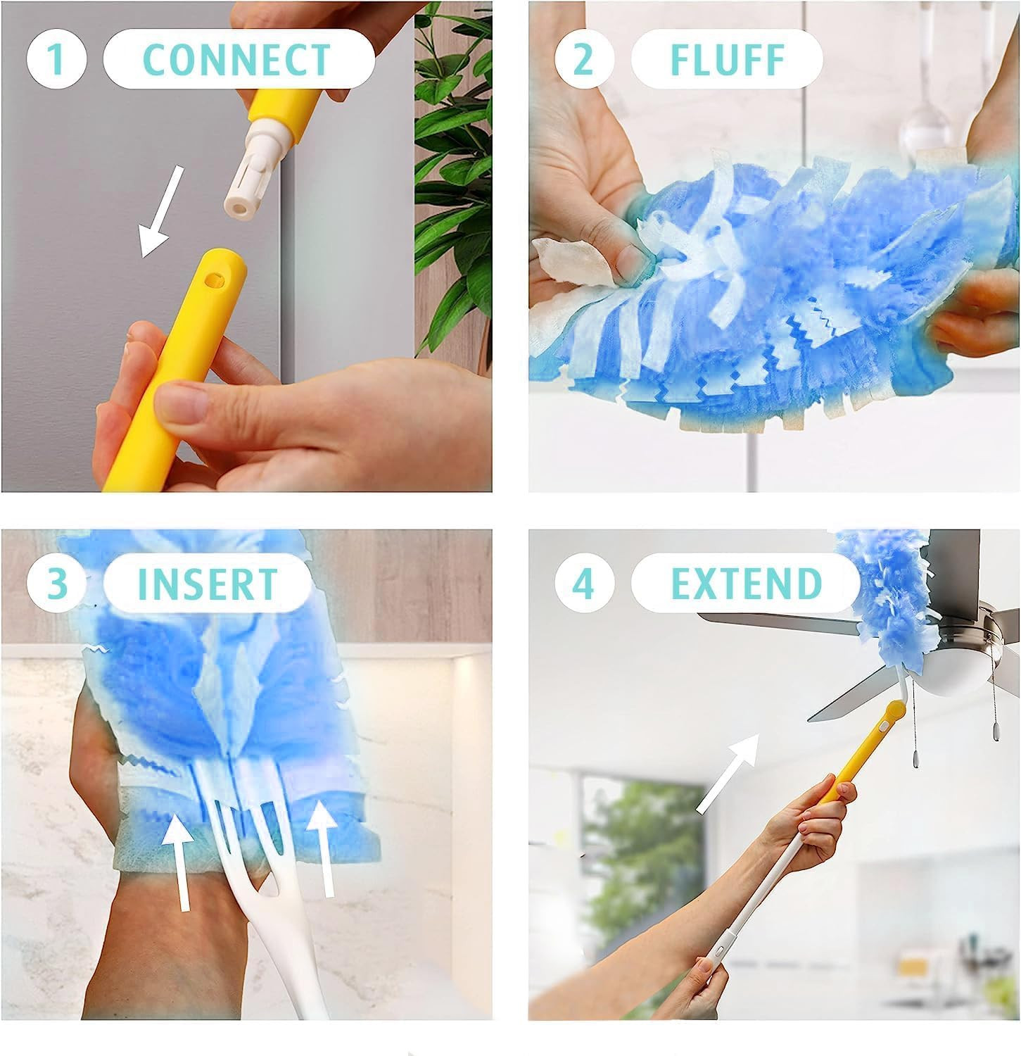 Duster Refill for Swiffer Duster, 30 Count Heavy Duty Duster Refills, Multi Surf
