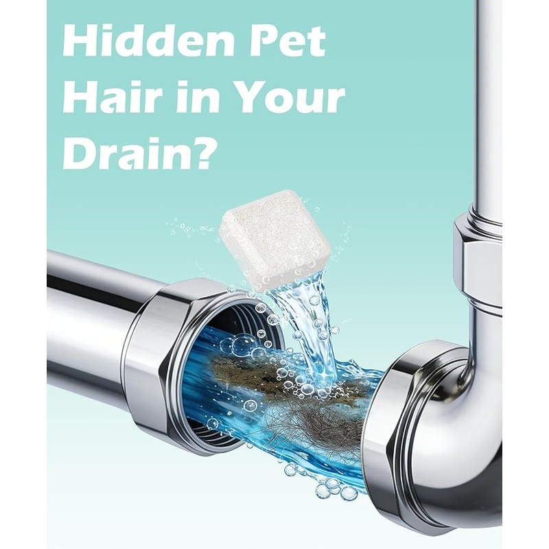 Washing Machine Cleaner Tablets Pet Hair Deodorizer Deep Clean Septic Safe New