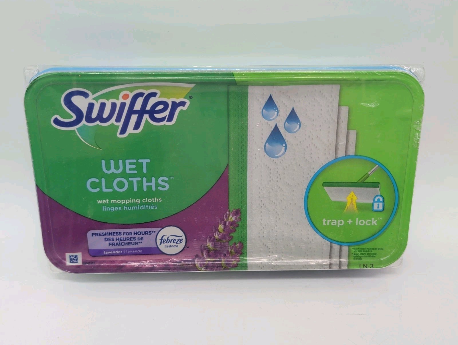 (12-Pack) SWIFFER ~ Floor WET MOPPING CLOTH Pad Refills ~ Febreze Fresh LAVENDER