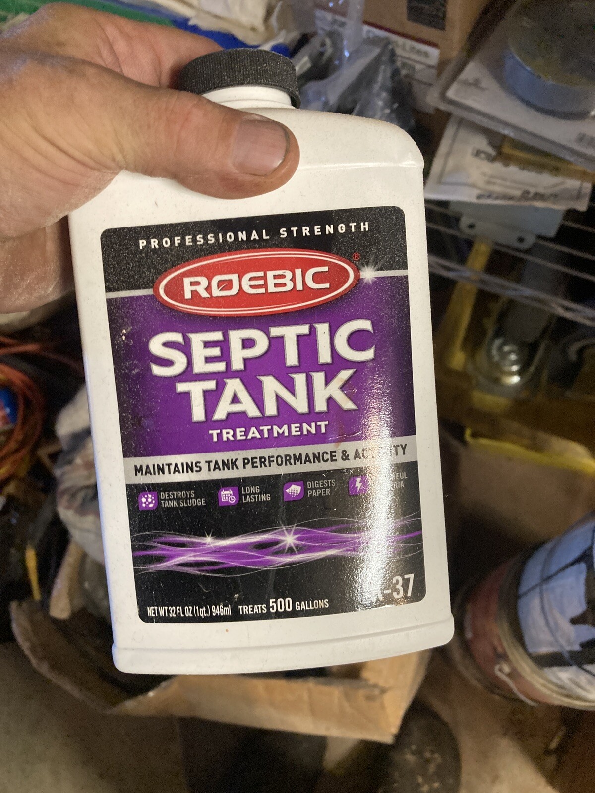 Roebic K-37-Q Septic Tank Treatment, 32 Fl Oz New