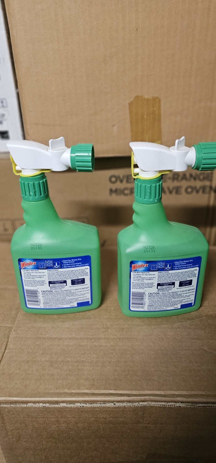 Windex Outdoor Window, Glass Cleaner Concentrate 32 Oz Lot of 2