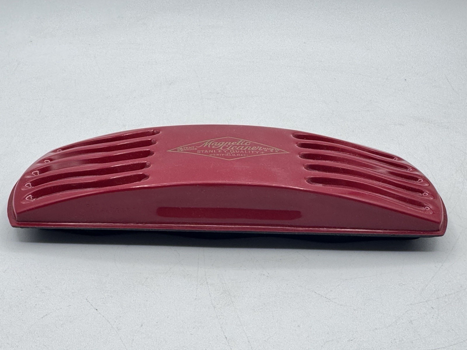 Vintage Stanley Quality Products RED Magnetic Cleaner with Box