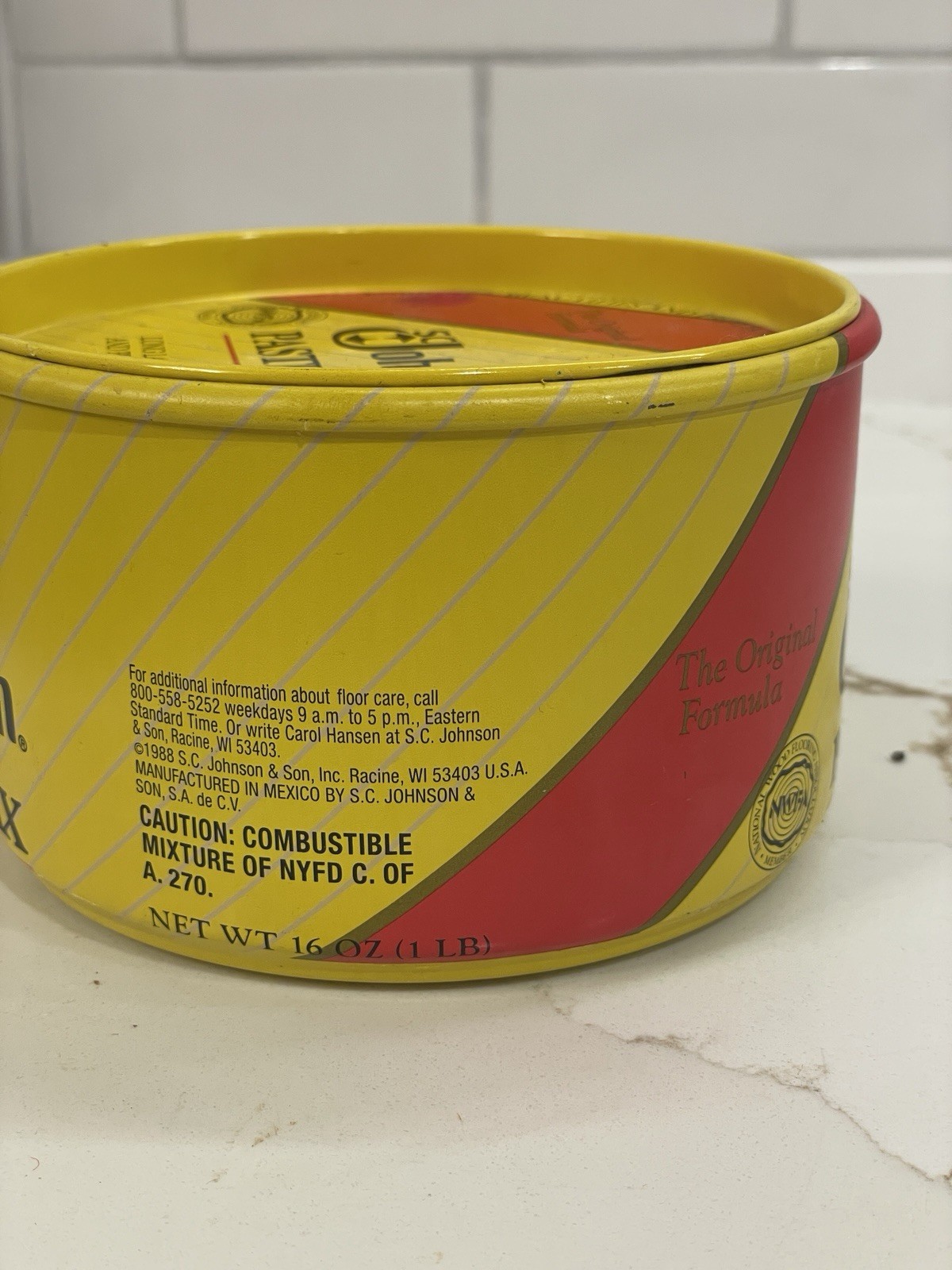 SC Johnson Paste Wax Original Formula Shine Protection 16 oz 1 lb 100% New