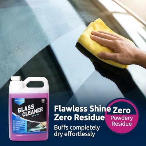 Car Glass Cleaner 1 Gallon – Ammonia-Free Window 128 Fl Oz – Pack of 1