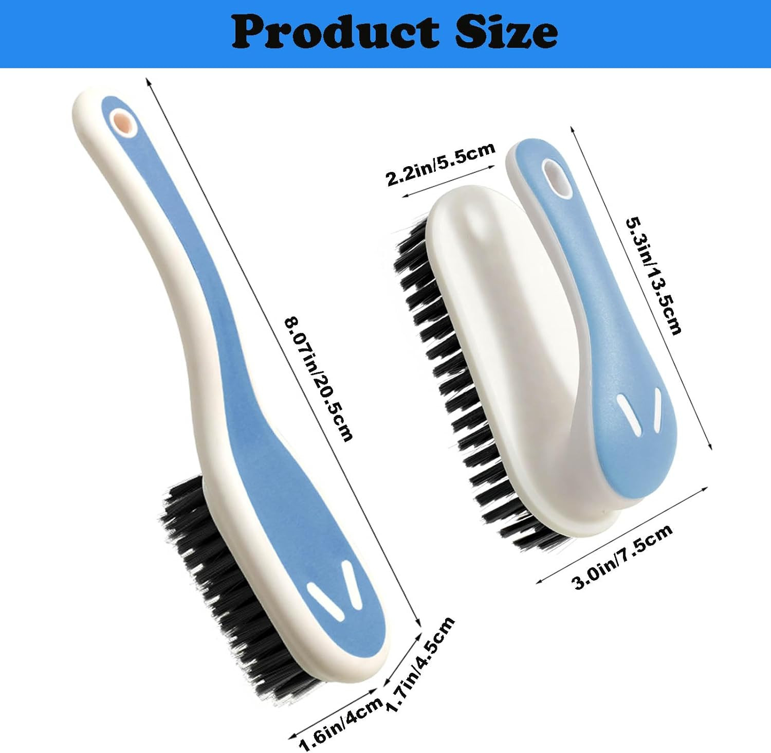 Soft Bristle Scrub Cleaning Brush Stain Remover Brush Fabric Cleaning Brush Laun
