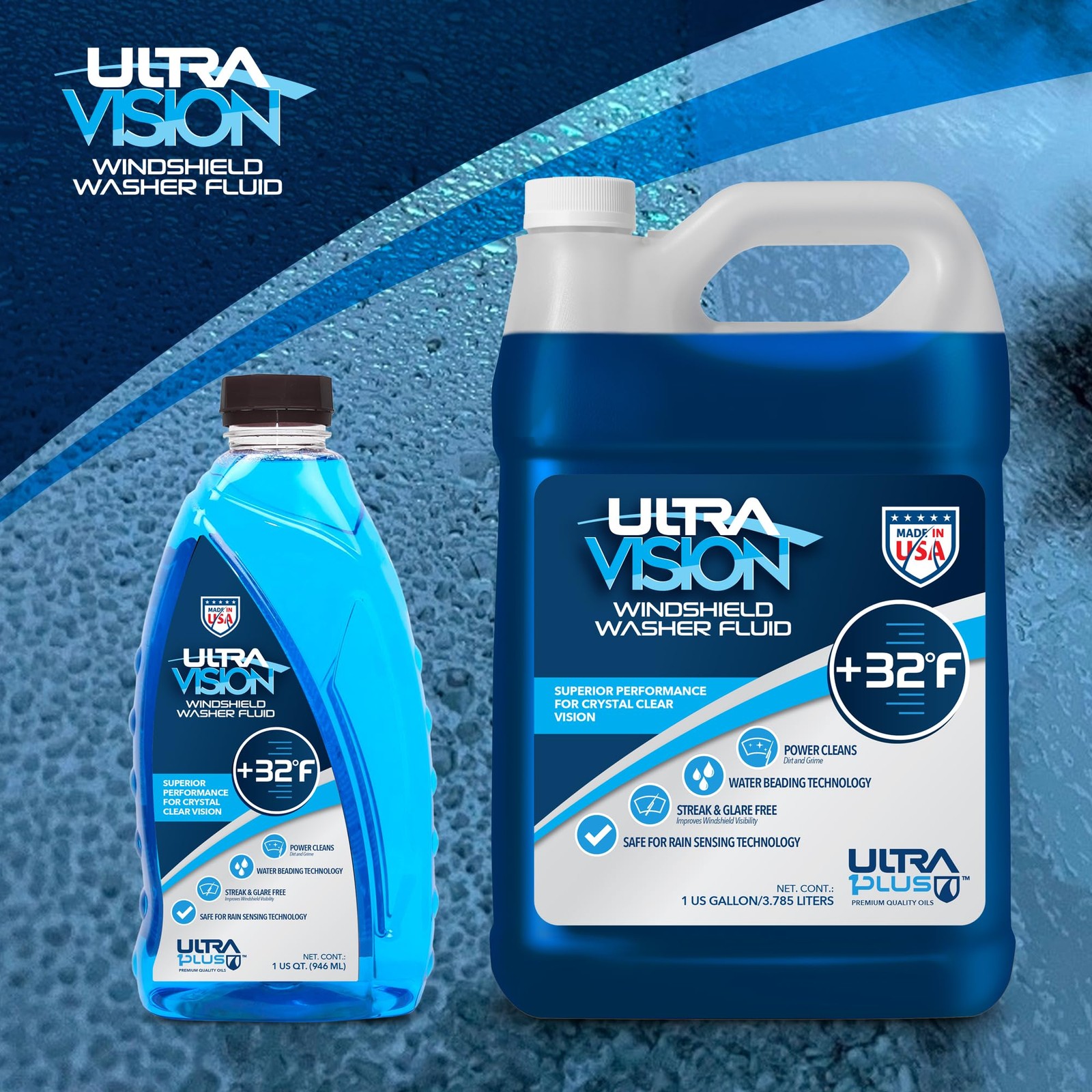 Ultravision Windshield Washer Fluid Advanced Formula For Car Windshield Wiper Fl