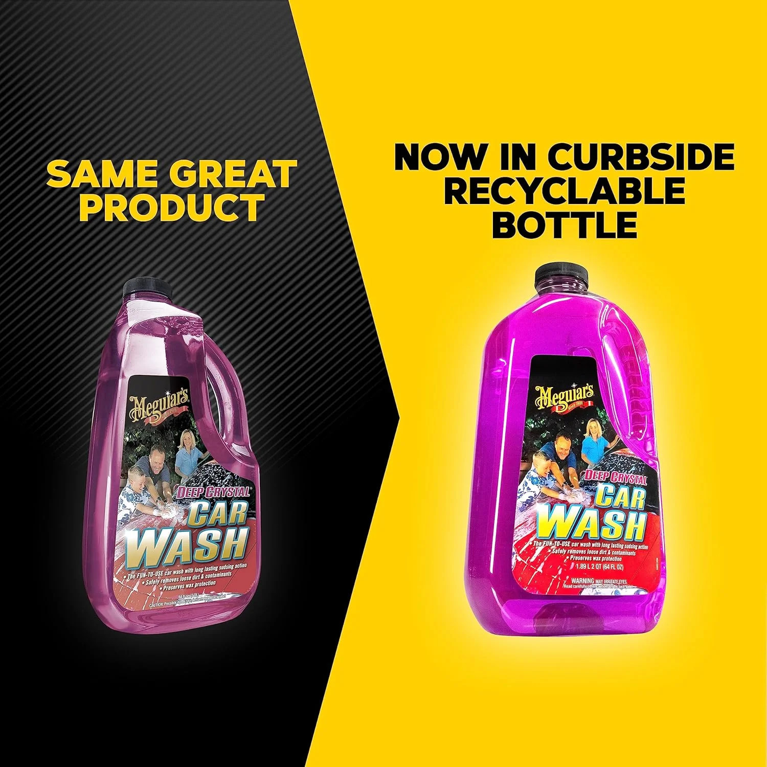 Meguiar’s Deep Crystal Car Wash – Car Wash Shampoo that Cleans Paint, 64 oz.