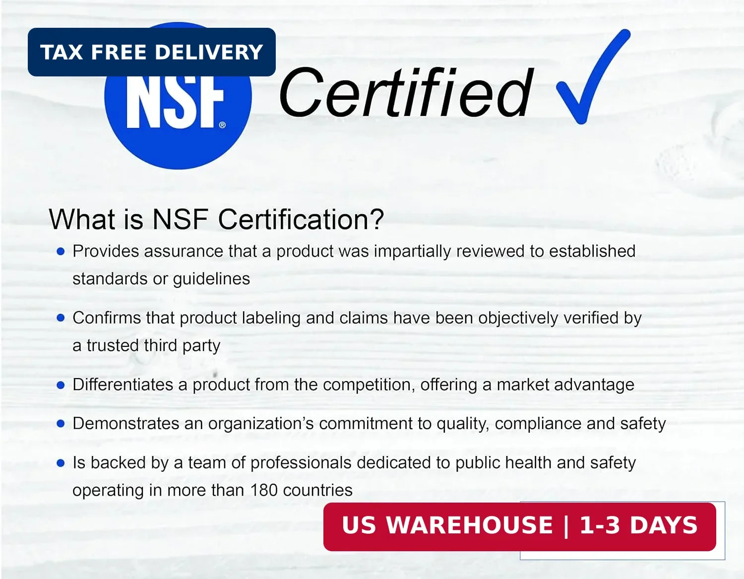 NSF Certified Food Grade Mineral Oil – Gallon (128oz), Certified Food Safe Condi