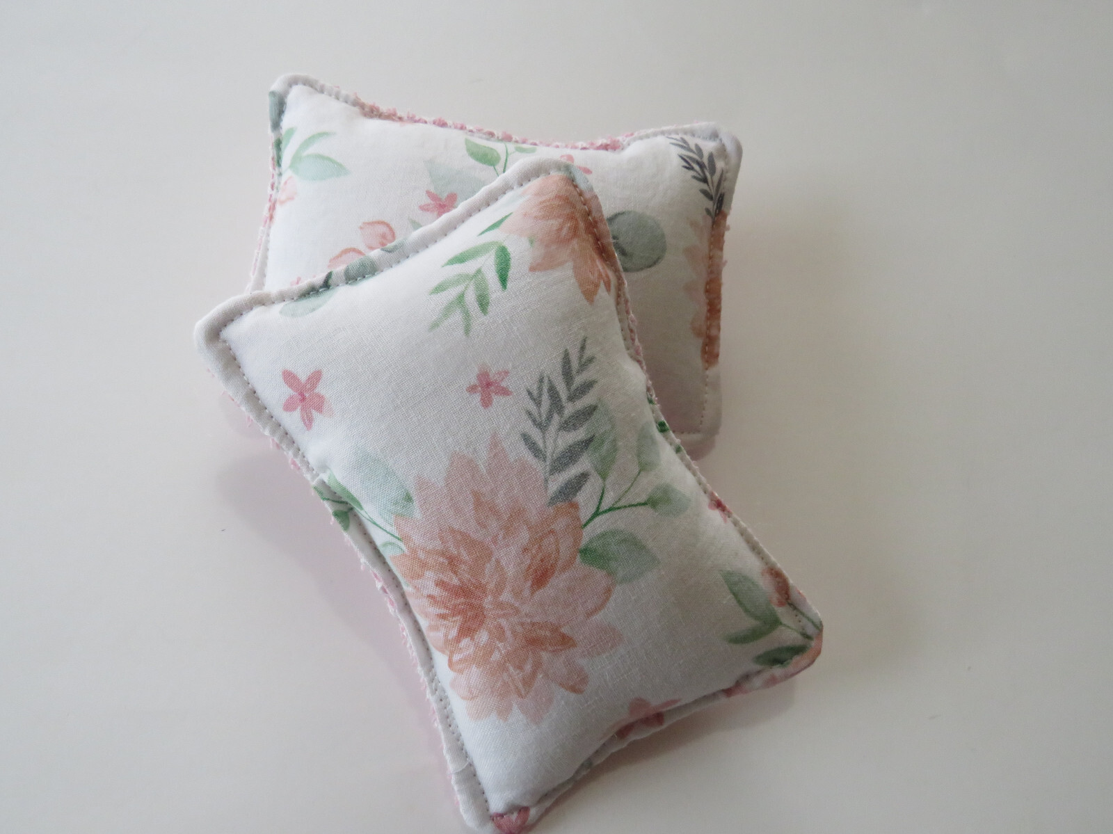 Reusable Sponge Pink Floral Dish Scrubby Set of 2
