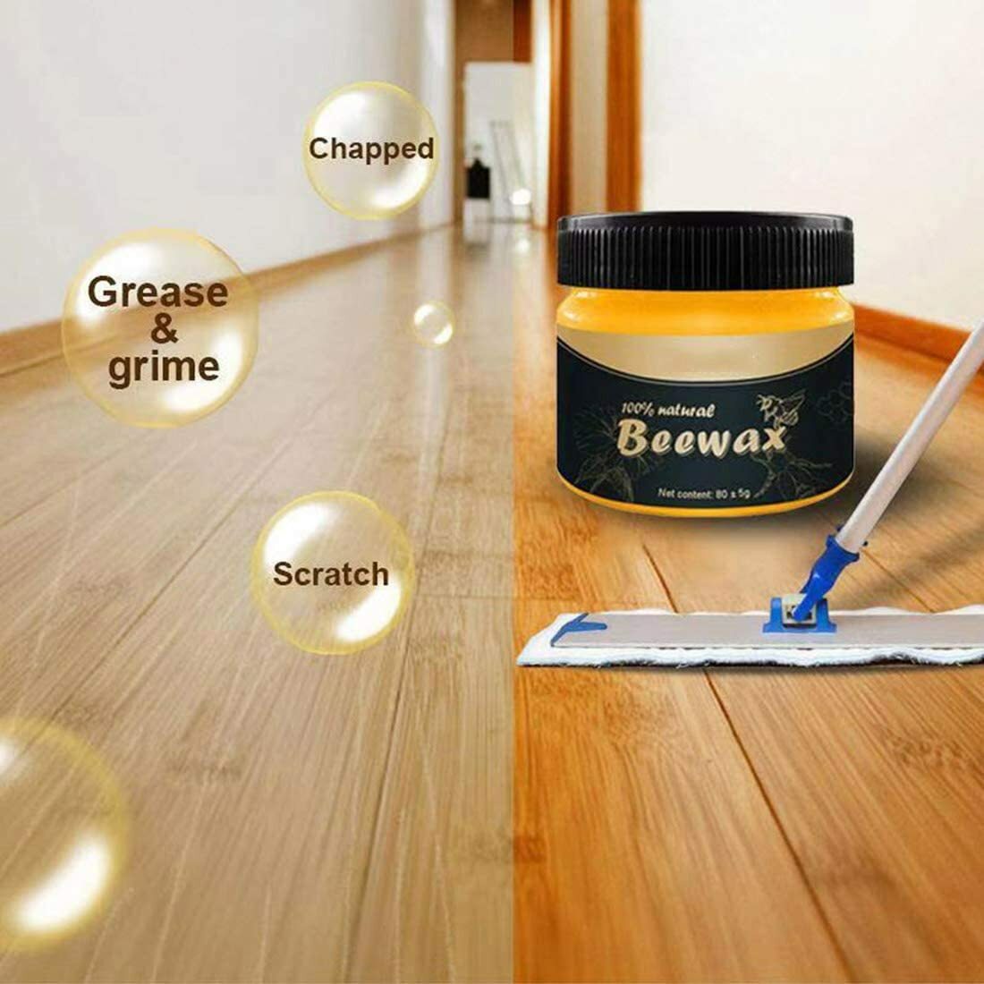 Wood Seasoning Beewax Natural Traditional Beeswax Polish Wood Furniture Cleaner