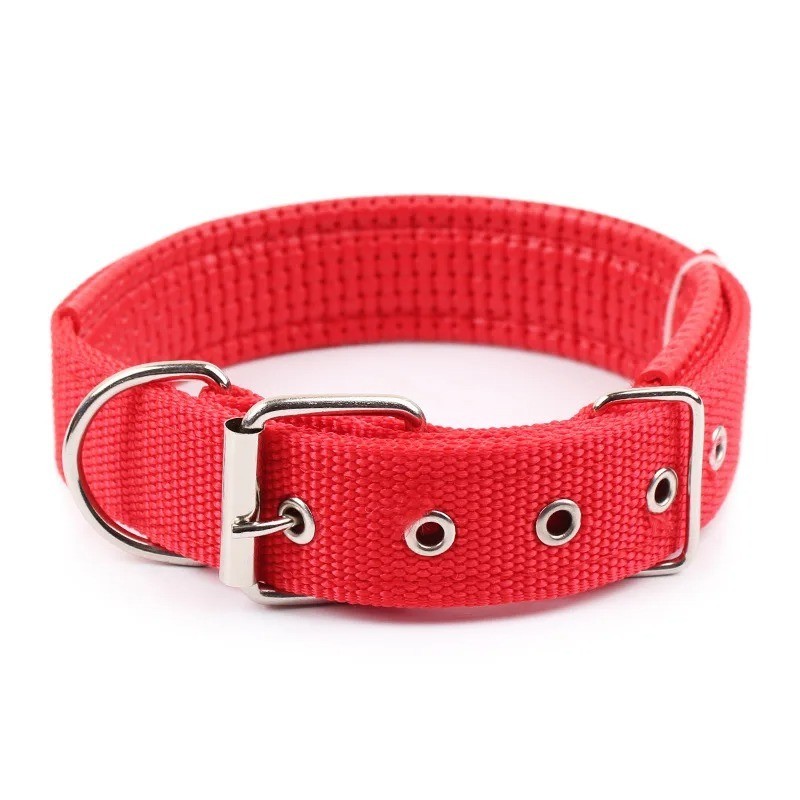 Solid Dog Collars Nylon Dog Collar For Small Medium Large Dogs Teddy Keji Pitbul