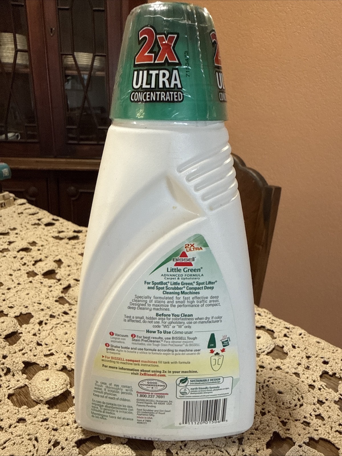Bissell Little Green Formula Carpet Cleaner 2X Ultra Concentrated 32oz NEW