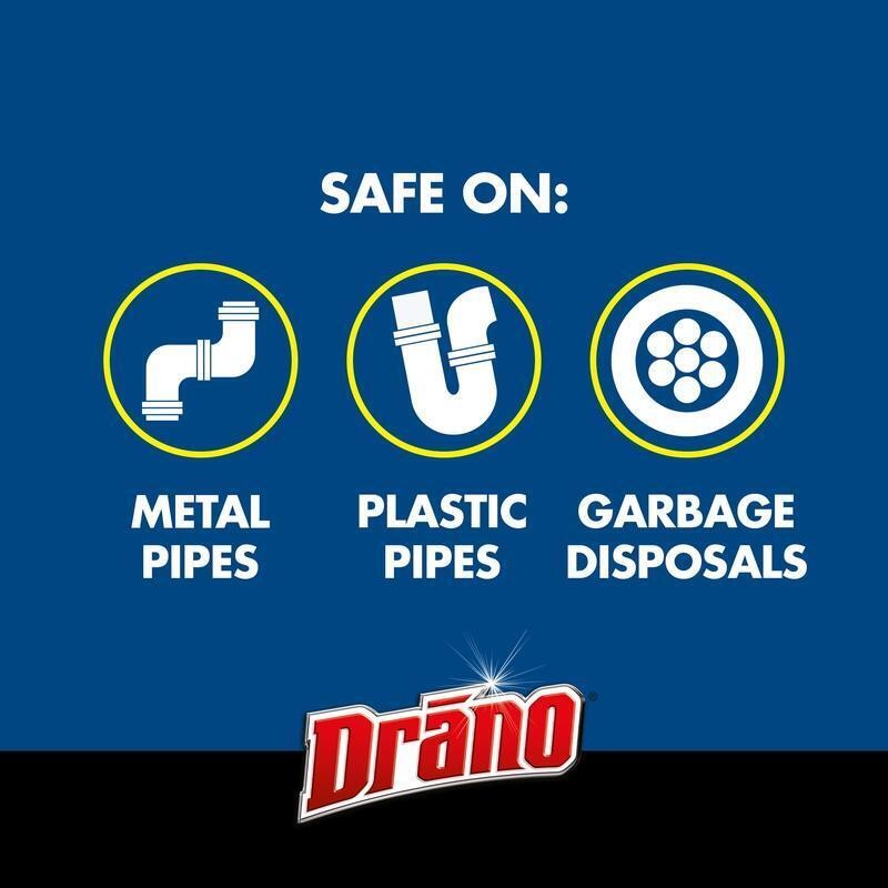 Foaming Drain Clog Remover Pipes Garbage Disposals Septic Safe 17 fl oz New