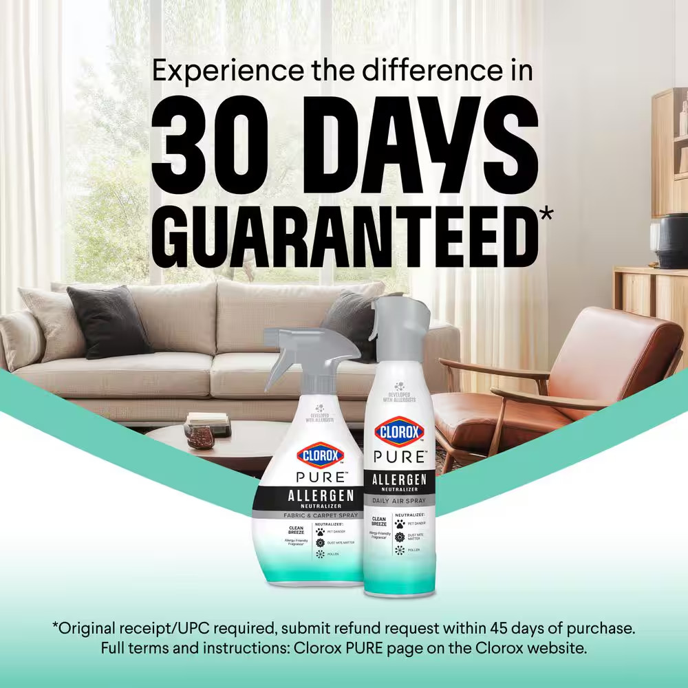 26 Oz. PURE Allergen Neutralizer Clean Breeze Fabric Refresher and Carpet Spray