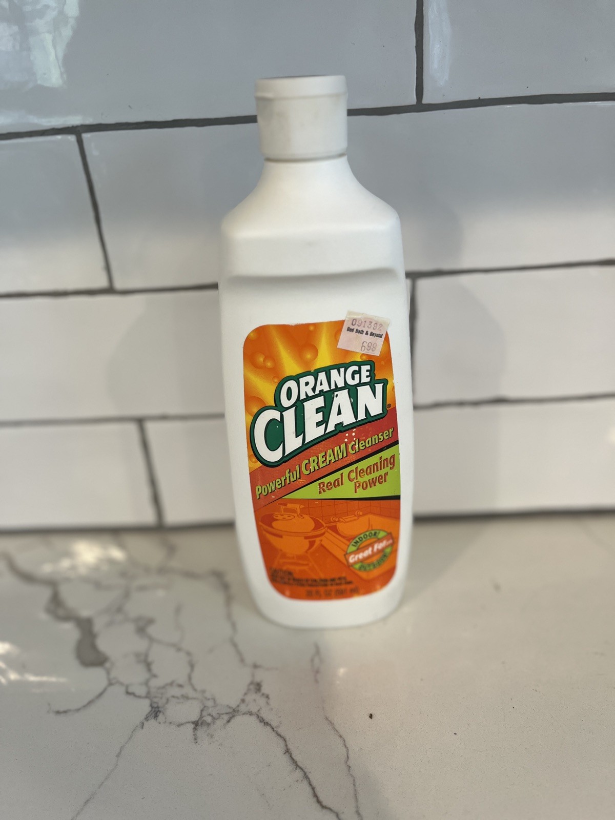 ORANGE CLEAN Powerful Cleaning Cream Cleanser Orange Glo 20 fl oz.