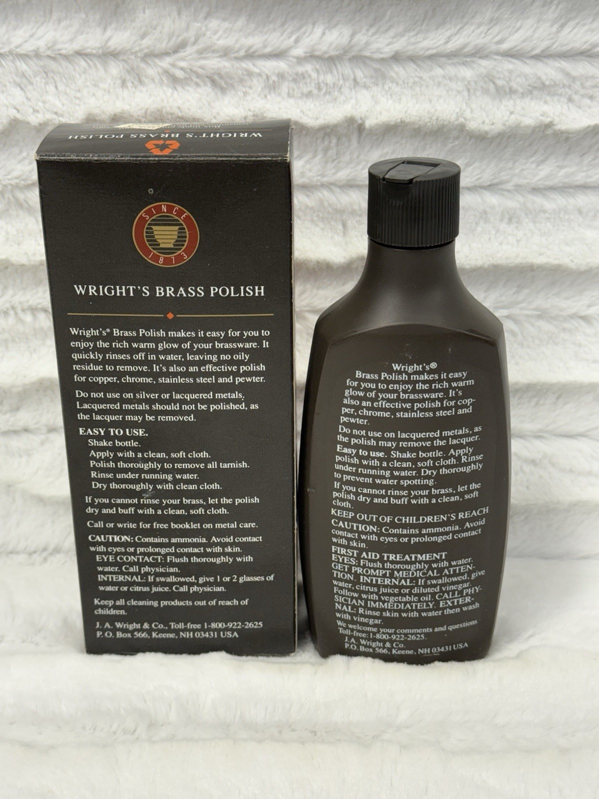 Wright’s All Purpose Brass Polish 8oz Barely Used ? 3/4 Full
