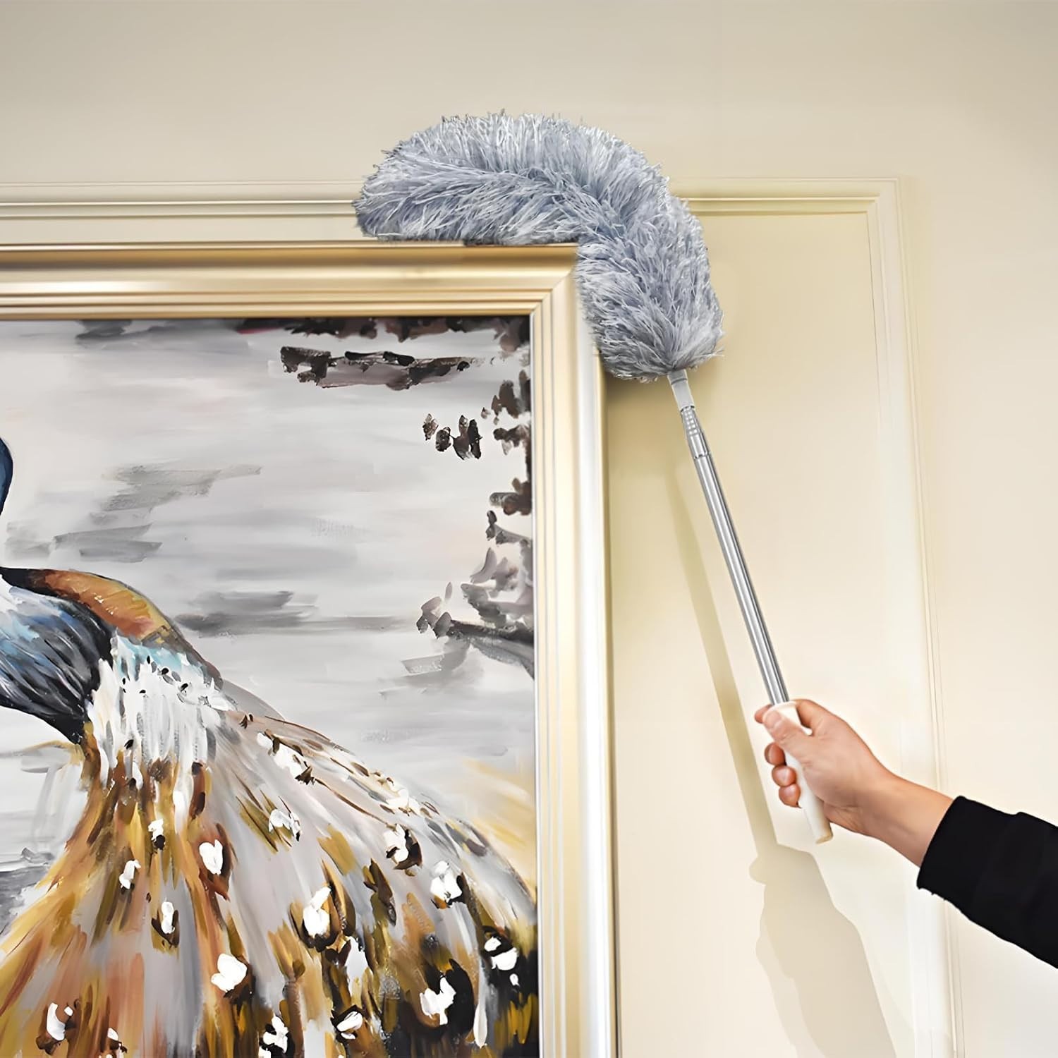 Versatile 110-Inch Feather Duster – Perfect for Cleaning Fans, Blinds & Ceilings