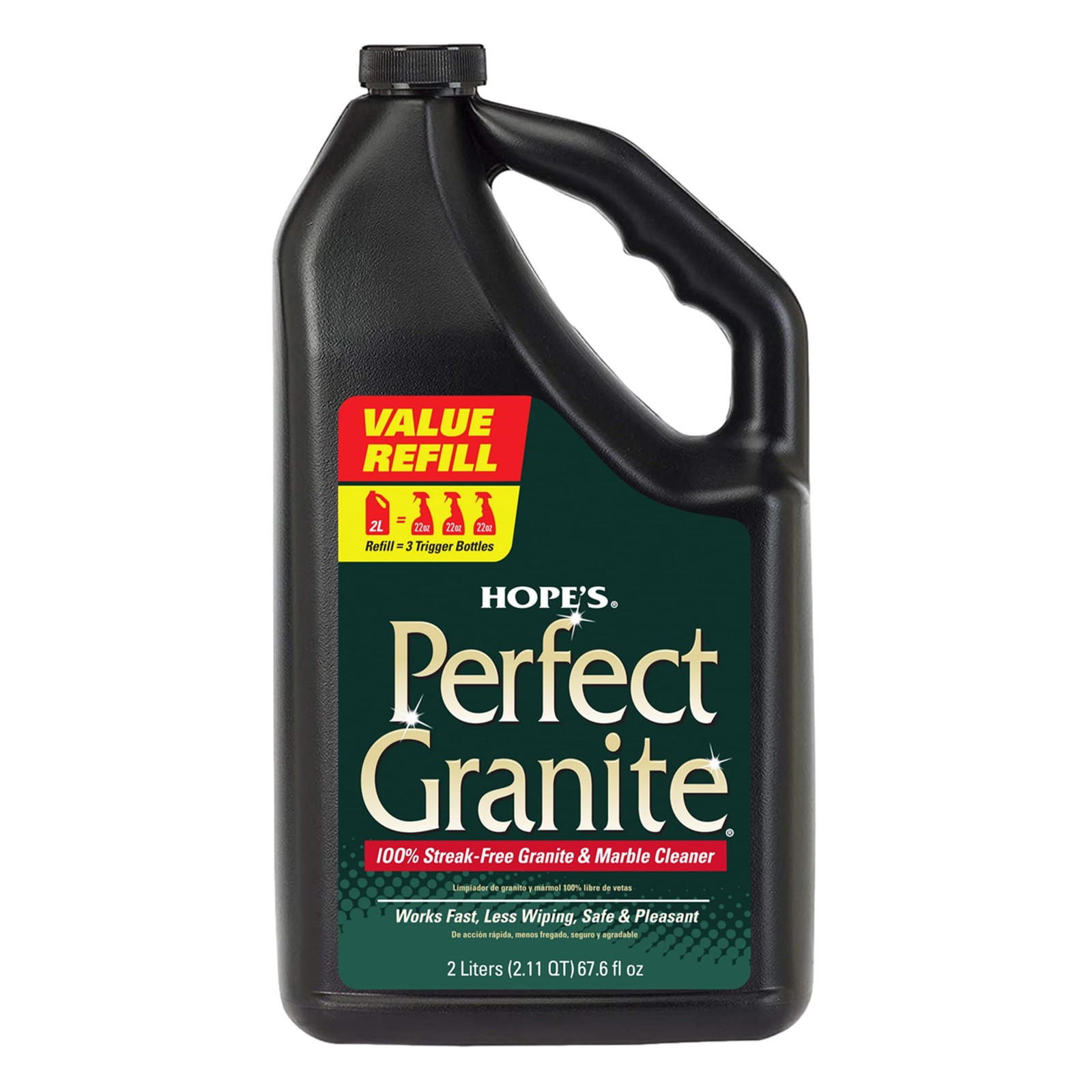Granite & Marble Countertop Cleaner Refill, Stain Remover, 67.6 Ounces
