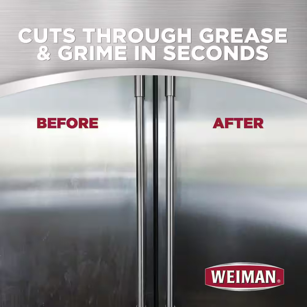 Weiman 22 Oz. Stainless Steel Cleaner and Polish Spray for Appliance Cleaning