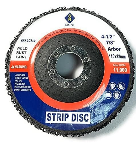 SIGNI 5 Pack 4-1/2 x 7/8 Poly Strip Discs Stripping Wheel for Angle Grinder -Rem