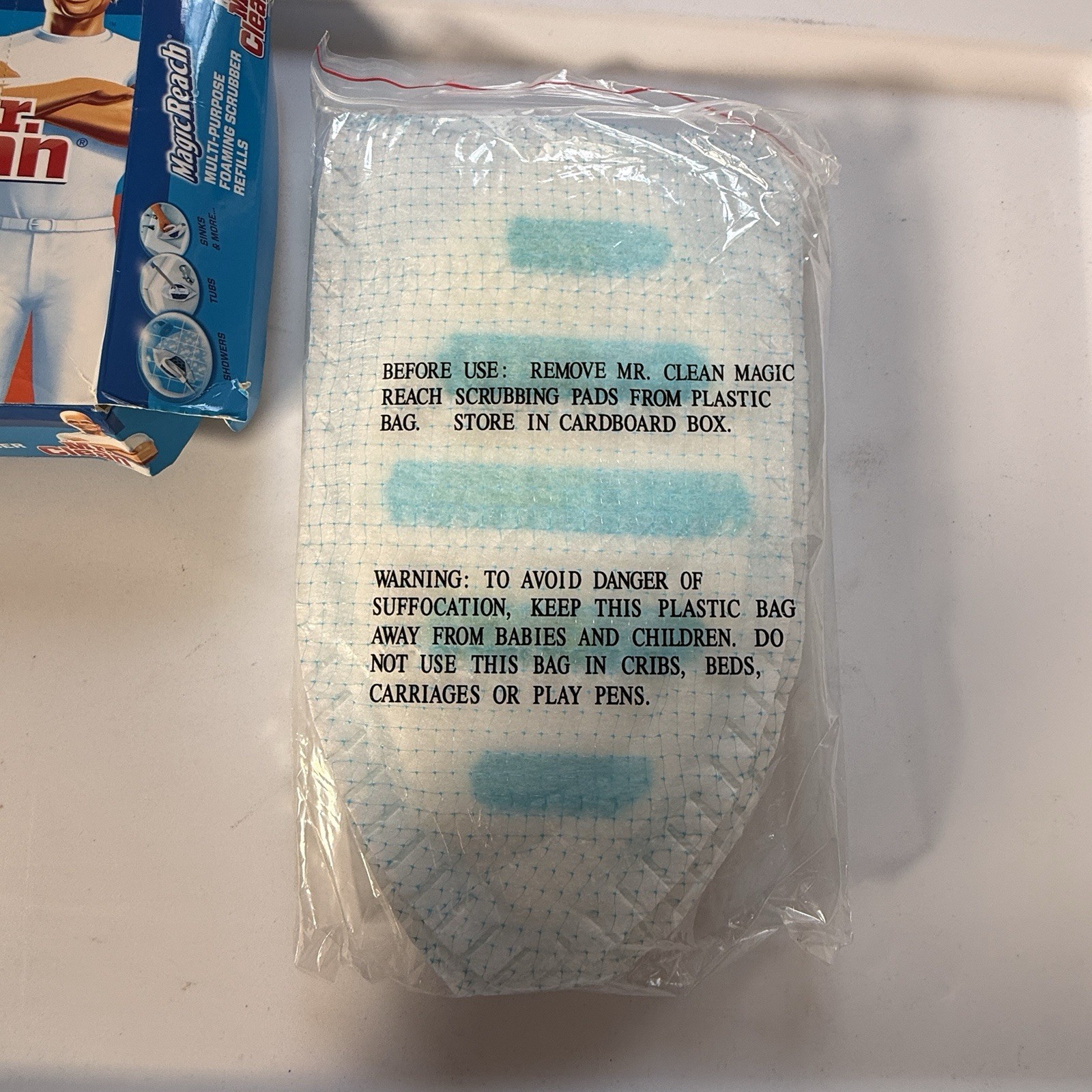 Mr. Clean Magic Reach Foaming Scrubber Refill 8 Foaming Pads